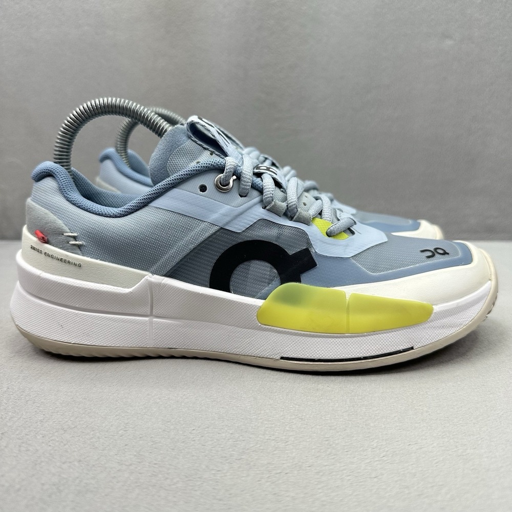 Womens SIze 7.5 ON The Roger Pro 2 Clay Tennis Shoes Chambray / Lime 3WE10633310